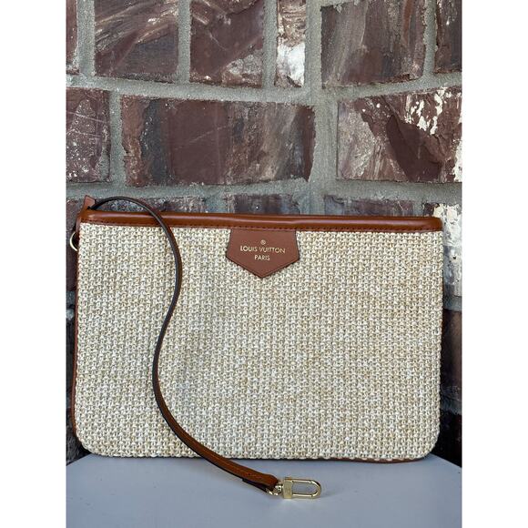 Louis Vuitton Saint Jacques NM Handbag Raffia and Leather 54429 - Picture 10 of 16